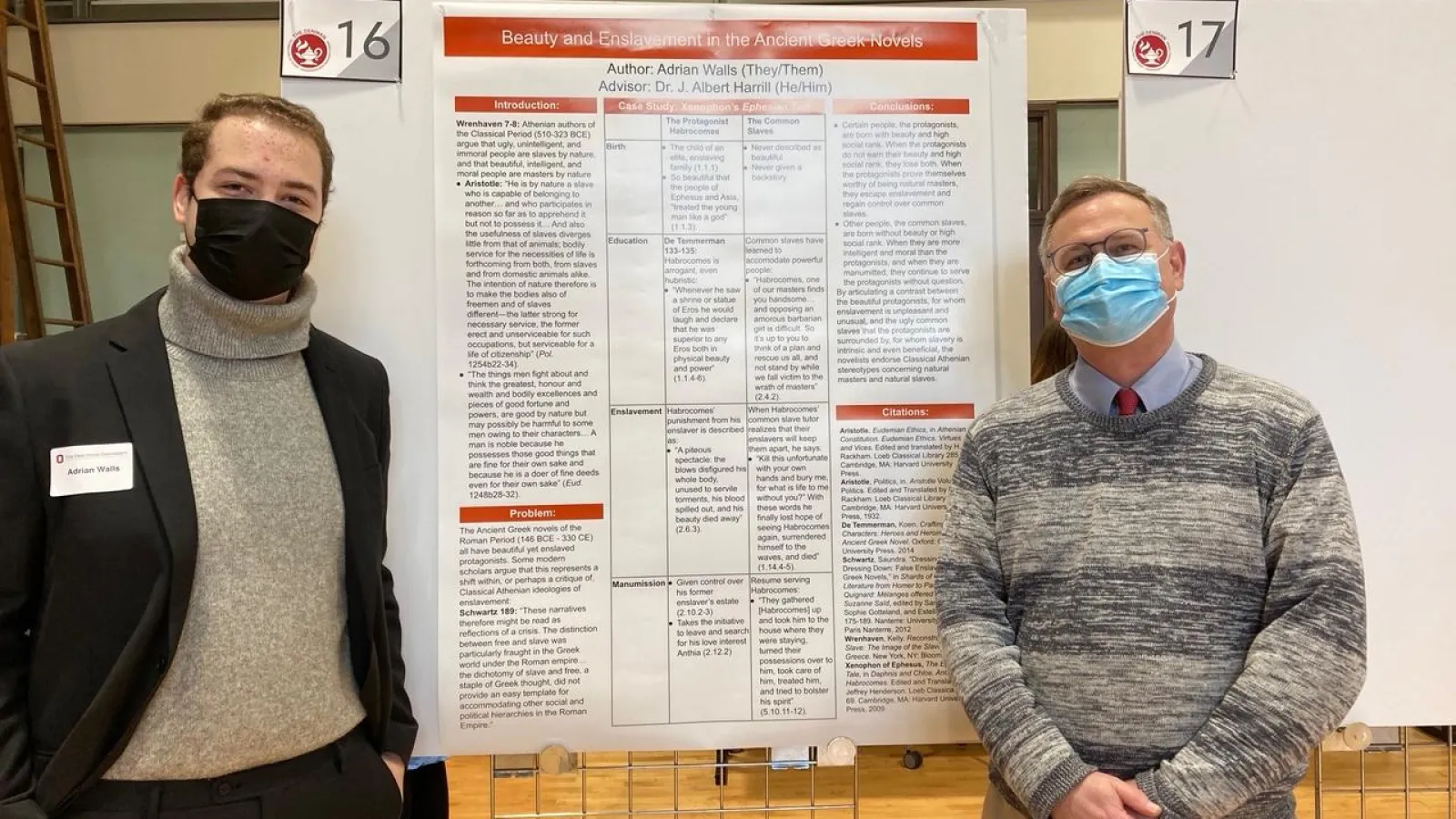 Adrian Walls and Prof. Bert Harrill