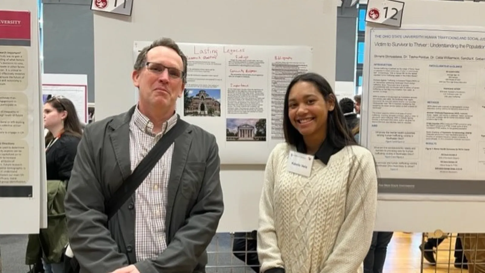 Katelin Vela with Prof. Nick Breyfogle