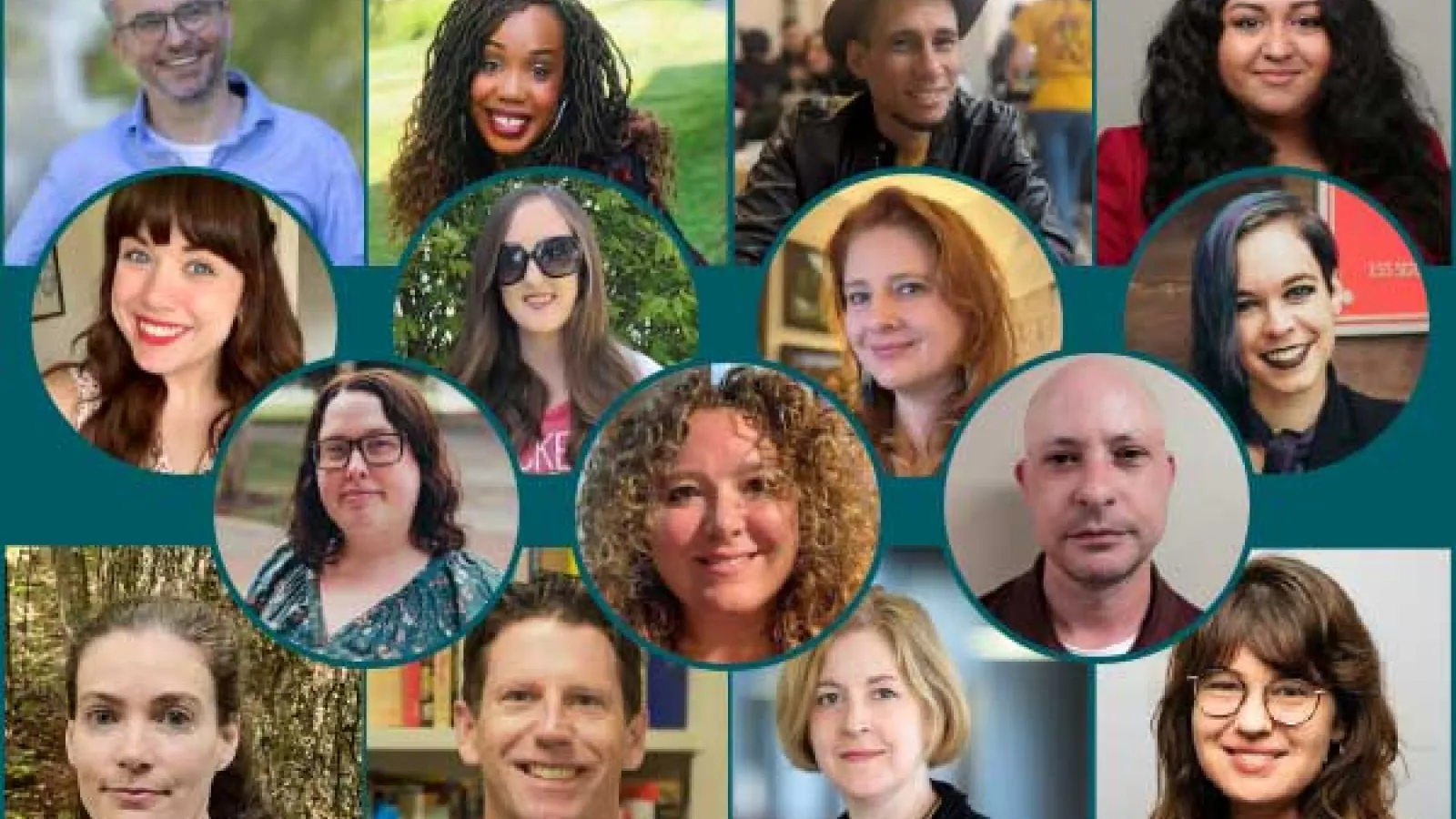 new faculty and staff members collage of faces