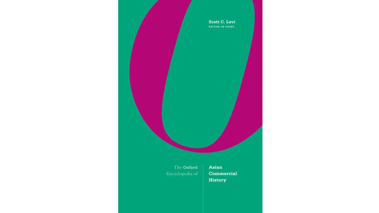 green background with a large dark pink letter O