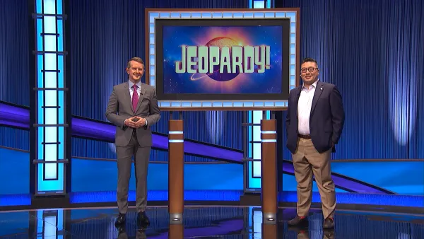 Jeopardy Host and Will Chou