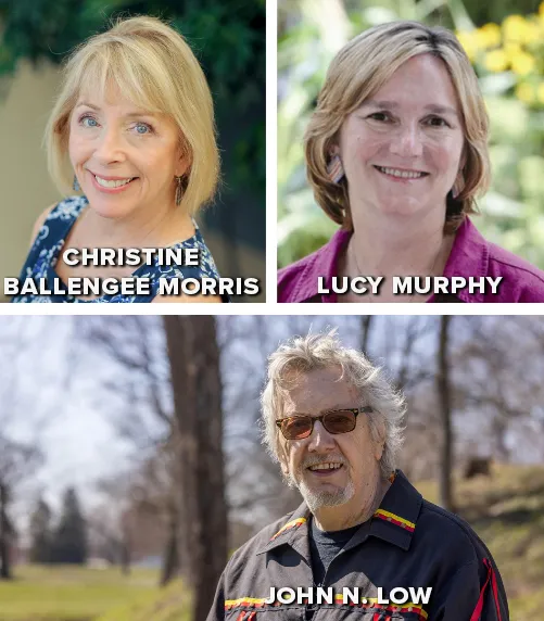 Prof. John Low and Emeritus Professors Lucy Murphy and Christine Ballengee Morris